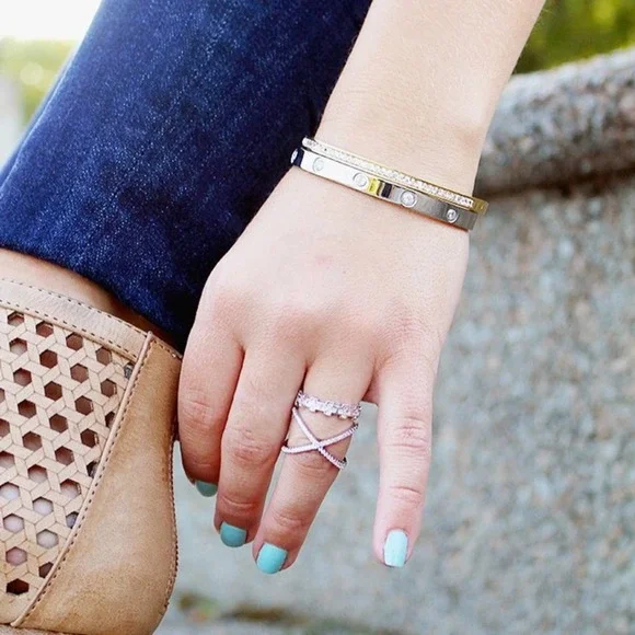 Brand New NWT Stainless Steel Bling Bracelet CZ Cubic Zirconia MSRP $45 - Picture 7 of 7